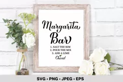 Margarita Bar SVG. Wedding bar sign. Party decorations Product Image 1