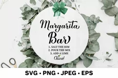 Margarita Bar SVG. Wedding bar sign. Party decorations Product Image 2