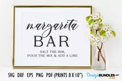 Bridal Shower Sign, Margarita Mar Sign, Wedding Sign, BR-PLU Product Image 1