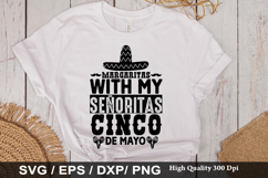 Cinco De Mayo SVG Design - Margaritas with my Señoritas Cinc Product Image 3