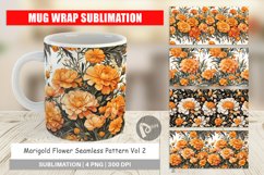 Mug Wrap Design Marigold Pattern Product Image 1