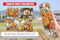 Tumbler Wrap Marigold Pattern Product Image 1