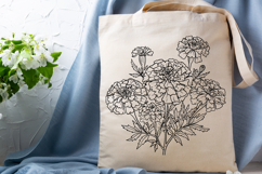 Marigold Flower Svg Design, Marigold Cut File Product Image 3