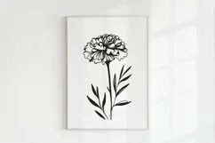 Minimalist Floral Line Art Clipart SVG | PNG | EPS Product Image 4
