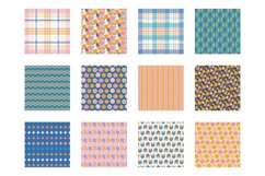 Marine Florals Digital Paper, Marine Florals Vector Patterns Product Image 2