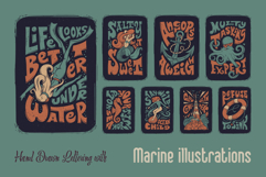 Marine Lettering Illustrations Product Image 1