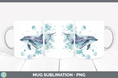 GorgeousMarine Mammal Sketch Mug Wrap design.