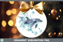 GorgeousMarine Mammal Sketch Ornament design.