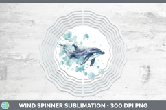 GorgeousMarine Mammal Sketch Wind Spinner design.