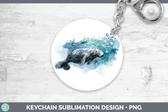 GorgeousMarine Mammal Sketch Keychain design.