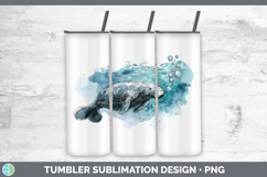 GorgeousMarine Mammal Sketch Tumbler design.