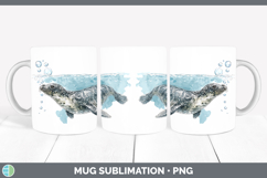 GorgeousMarine Mammal Sketch Mug Wrap design.
