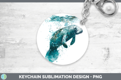 GorgeousMarine Mammal Sketch Keychain design.