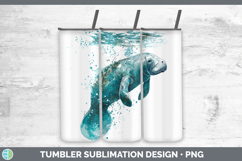 GorgeousMarine Mammal Sketch Tumbler design.