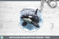 GorgeousMarine Mammal Sketch Keychain design.