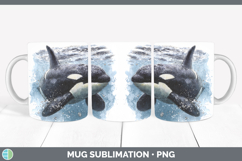 GorgeousMarine Mammal Sketch Mug Wrap design.