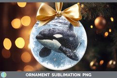 GorgeousMarine Mammal Sketch Ornament design.