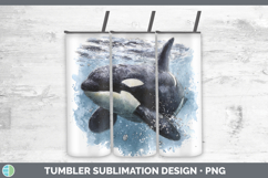 GorgeousMarine Mammal Sketch Tumbler design.