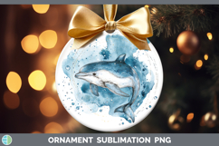 GorgeousMarine Mammal Sketch Ornament design.
