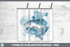 GorgeousMarine Mammal Sketch Tumbler design.
