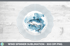 GorgeousMarine Mammal Sketch Wind Spinner design.