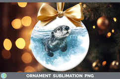 GorgeousMarine Mammal Sketch Ornament design.