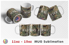 Camouflage Pattern - 11oz-15oz Mug and Bottom Design. Product Image 2