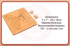 Laser cut Butterfly puzzle SVG diy crafts digital download Product Image 2