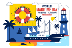 10 World Maritime Day Illustration Product Image 1