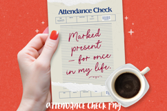 Funny Attendance Check PNG BUNDLE, Sublimation PNG. Product Image 7