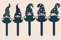 Markers/toppers Gnome with a banner. SVG. Files to cut Product Image 2