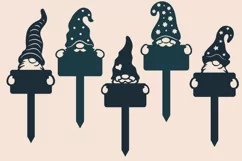 Markers/toppers Gnome with a banner. SVG. Files to cut Product Image 3