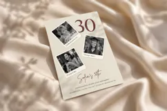 Photo Milestone Birthday Invitation Canva Template Product Image 4