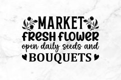 Market fresh flower open daily SVG, Flower Market SVG Design Product Image 2