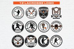 12 Lacrosse Team Crest Logo Bundle Product Image 1