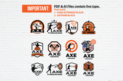 12 Axe Throwing Logo Badge Product Image 2