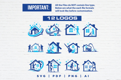 12 Maid Service Logo Bundle Product Image 2