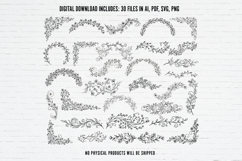 Decorative Swirl Clipart for Wedding Invitation Product Image 2