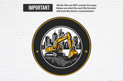 Premade Excavator Logo Template Product Image 2