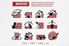 12 Bricklayer Masonry Logo Bundle Product Image 2