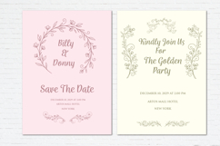 Decorative Swirl Clipart for Wedding Invitation Product Image 3