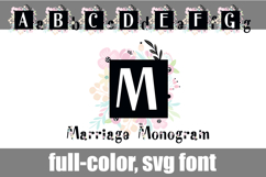 Marriage Monogram Color Font Product Image 1