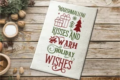 Marshmallow kisses and warm holiday wishes SVG Product Image 3