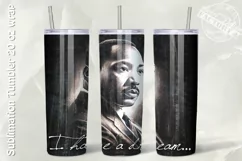 Martin Luther King Tumbler, Black History Month sublimation Product Image 1