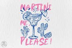 Martini Me, Please! Funny Cocktail PNG, Cocktail Sublimation Product Image 1