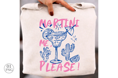 Martini Me, Please! Funny Cocktail PNG, Cocktail Sublimation Product Image 2