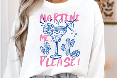 Martini Me, Please! Funny Cocktail PNG, Cocktail Sublimation Product Image 4