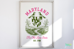 Maryland - Louisiana - Kentucky - Maine SVG Product Image 5