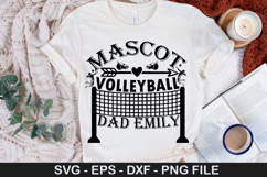 Mascot volleyball dad emily - Volleyball SVG Design Product Image 1