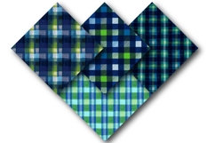 Masculine Plaid - Blue and Green Product Image 2